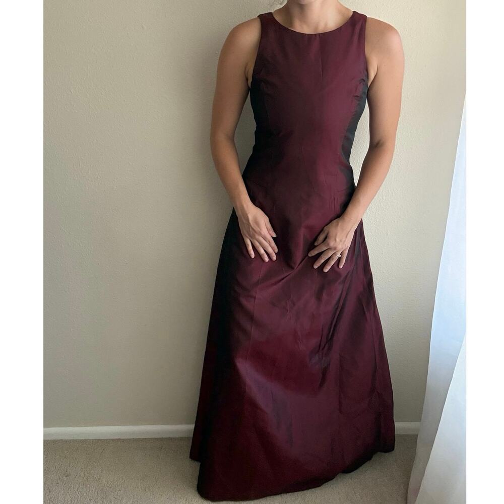 Vintage y2k Jessica McClintock Bridal Millennium 2000 Red Formal Evening Gown